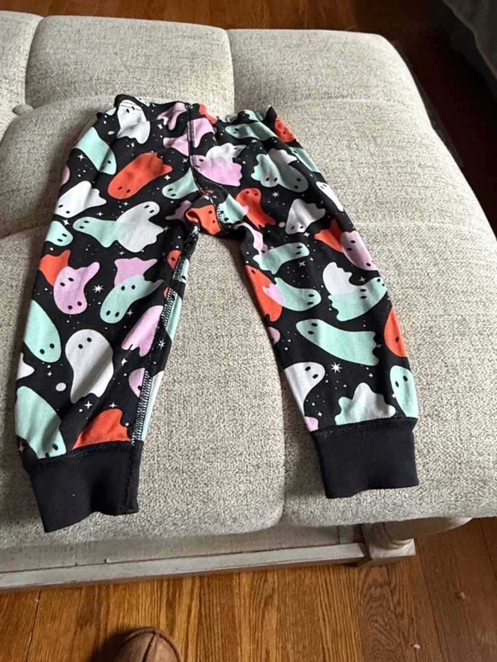 Hanna Andersson 2T Pajama separates Navy Floral Rainbow Ghost Print Bundle